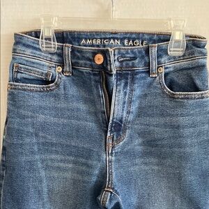 American Eagle Outfitters Blue Ankle Cropped Jeans